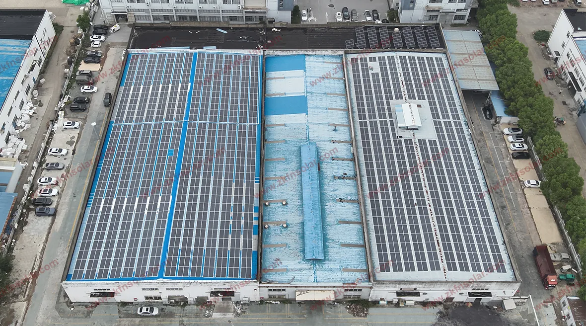 常熟艺术鸭轻质光伏项目实景