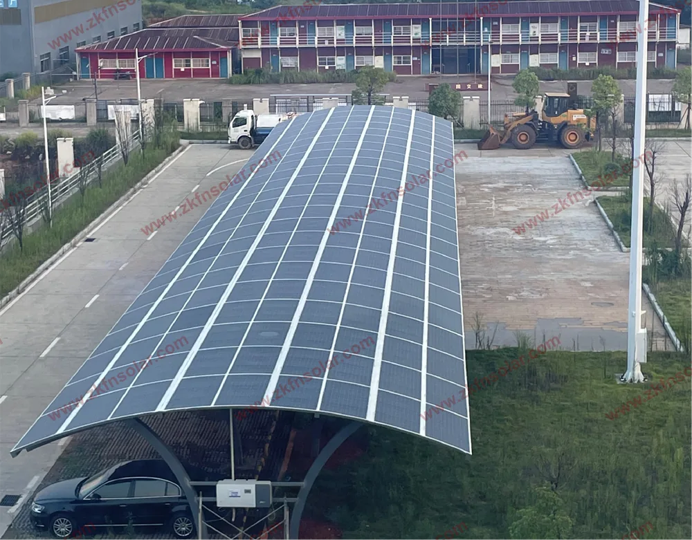 南昌光伏车棚轻质光伏项目实景